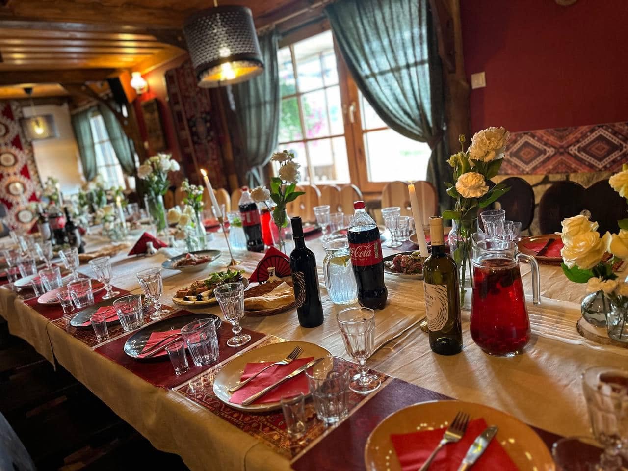 Wnętrze restauracji Zajazd do Gruzji